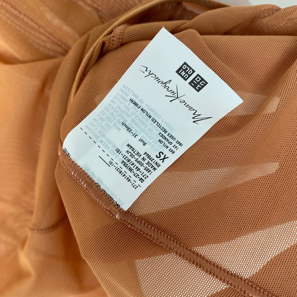 Mame Kurogouchi Uniqlo collab mesh brown sleeveless shirt - Picture 4 of 5